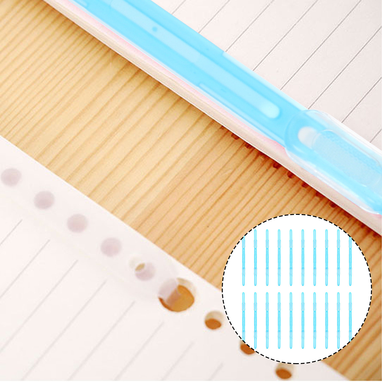 Ideal Stationery & Office Supply - 20Pcs Stationery Clips Supplies Plastic Binder