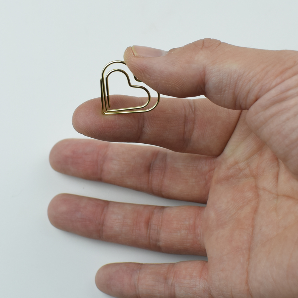 12-Piece Set Heart Paper Clips - огляд і ціна Binder Clip Assorted