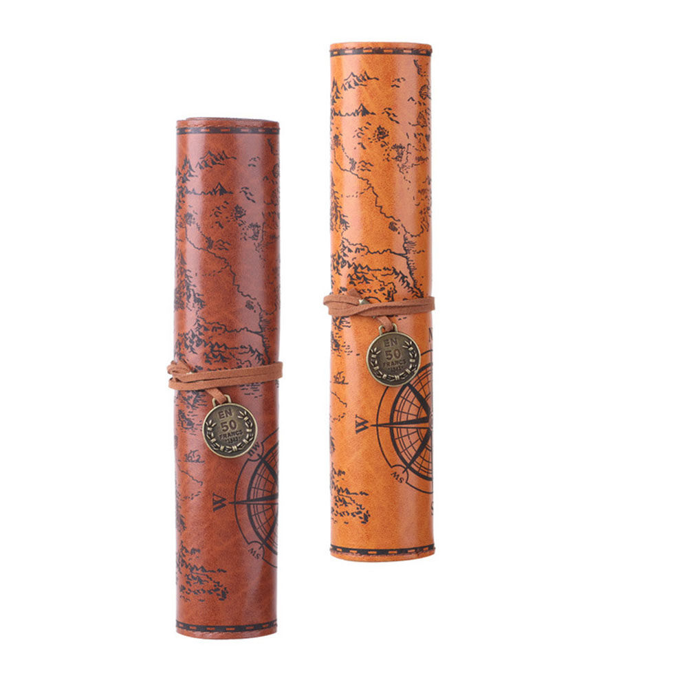 2Pcs Roll Up Pen Bag Vintage P - огляд і ціна Pen Pouch Roll