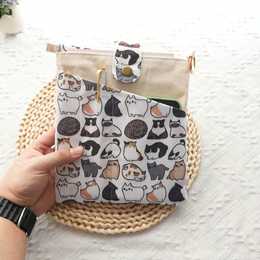 1PC Mellow Cat Canvas Book Bag - огляд і ціна Ideal Stationery & Office Supply