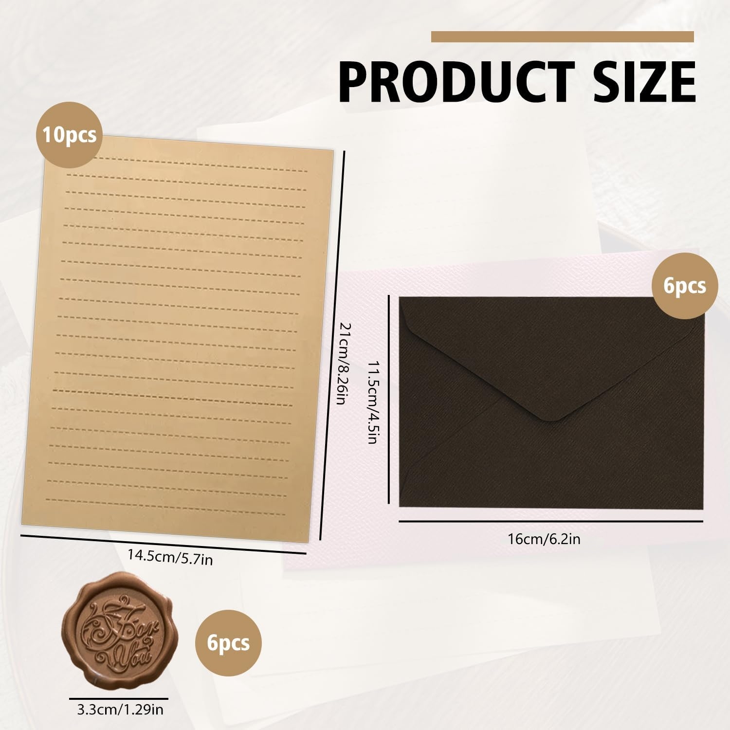 22Pcs Vintage Writing Paper Se - огляд і ціна Letter Envelope Kraft