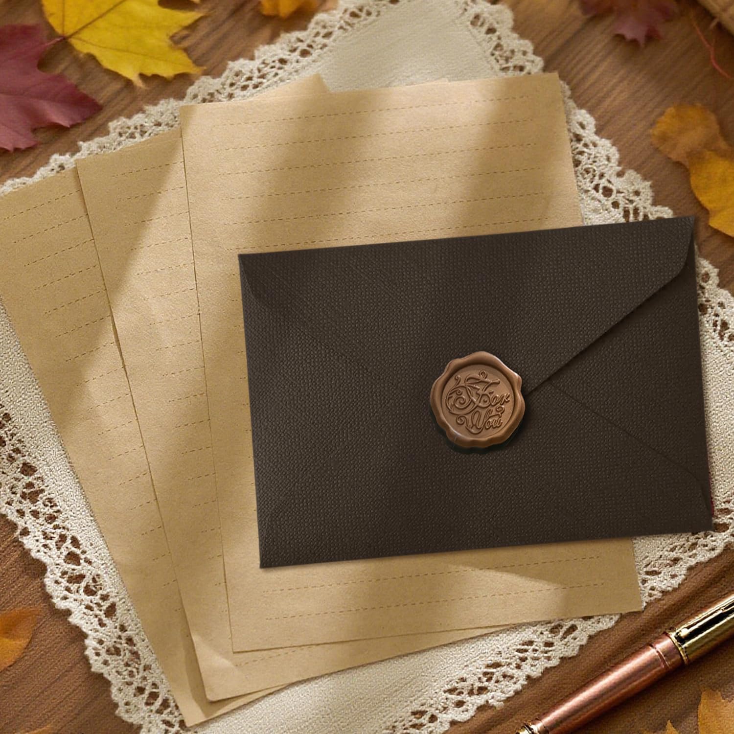 22Pcs Vintage Writing Paper Se - огляд і ціна Letter Envelope Kraft