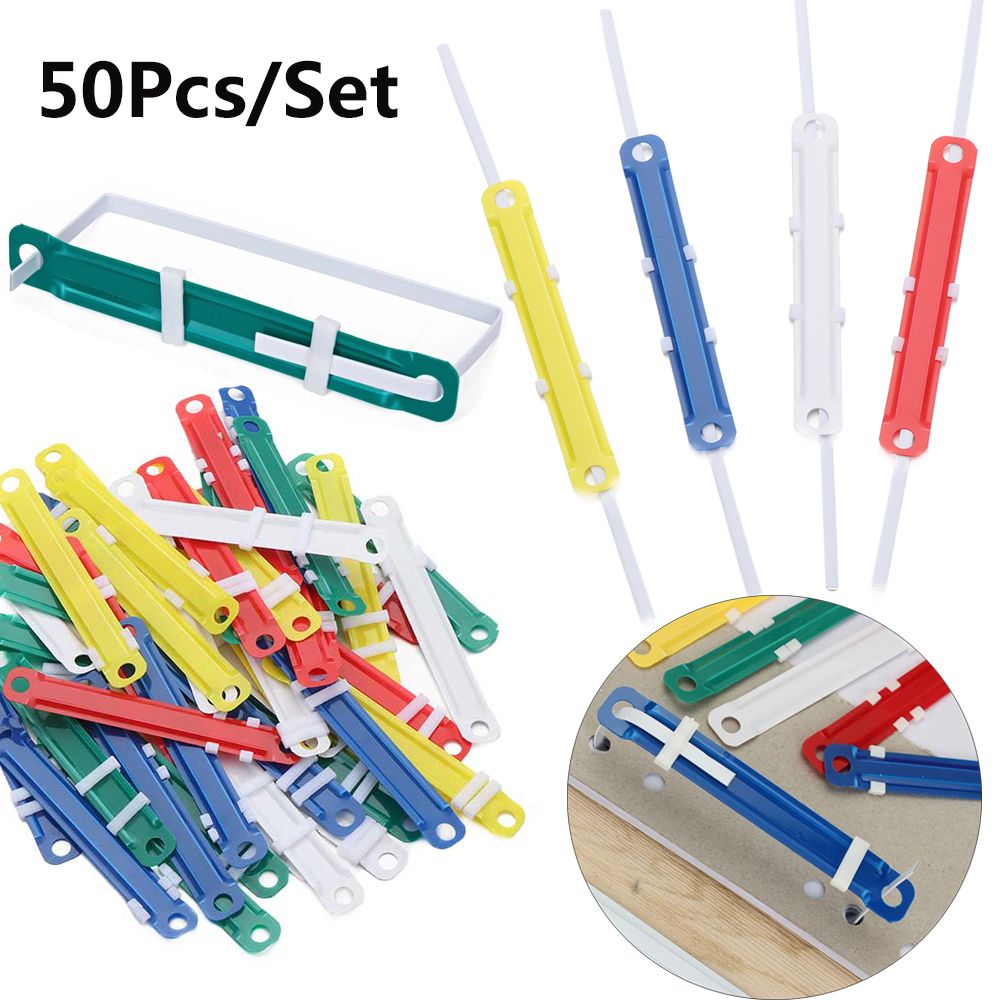 50 PCs/Set File Paper Fastener - огляд і ціна Binder Clip Assorted