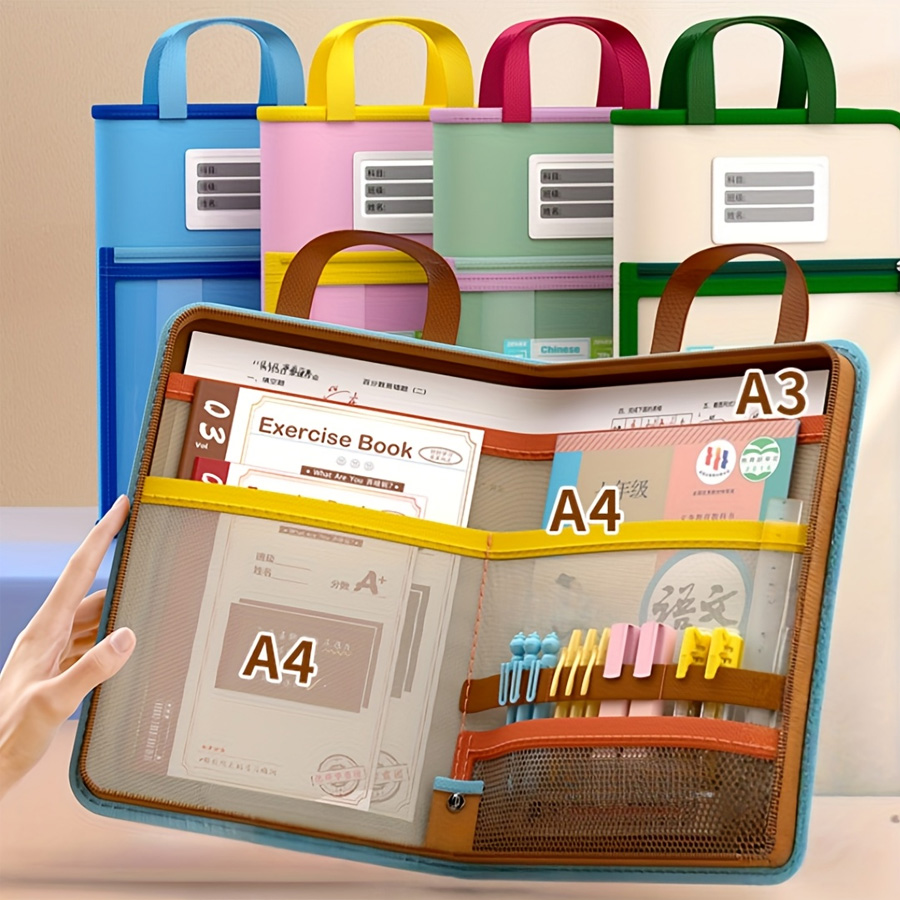 L-shaped A4 file bag, large op - огляд і ціна Stationery Supplier