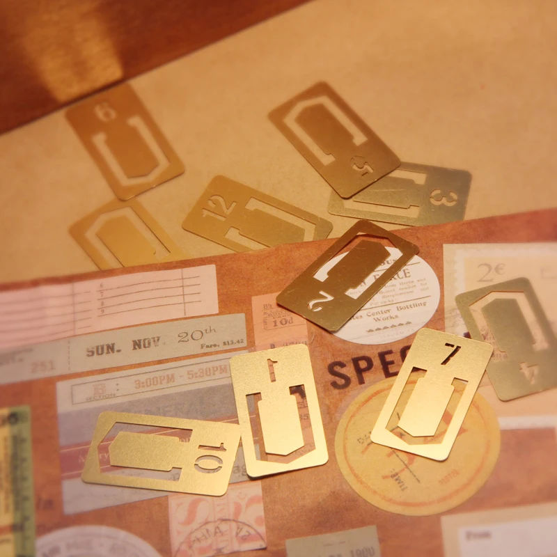 12 Pcs/lot Vintage Copper Book - огляд і ціна Stationery And Office Supply Stores