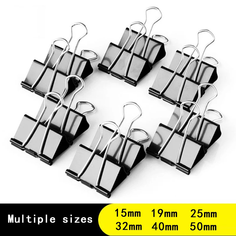 10/20PCS Metal Paper Clip 19 2 - огляд і ціна Binder Clip Assorted