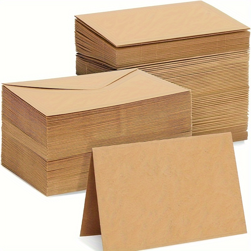 50/100pcs Kraft Paper Envelope - огляд і ціна Letter Envelope Kraft