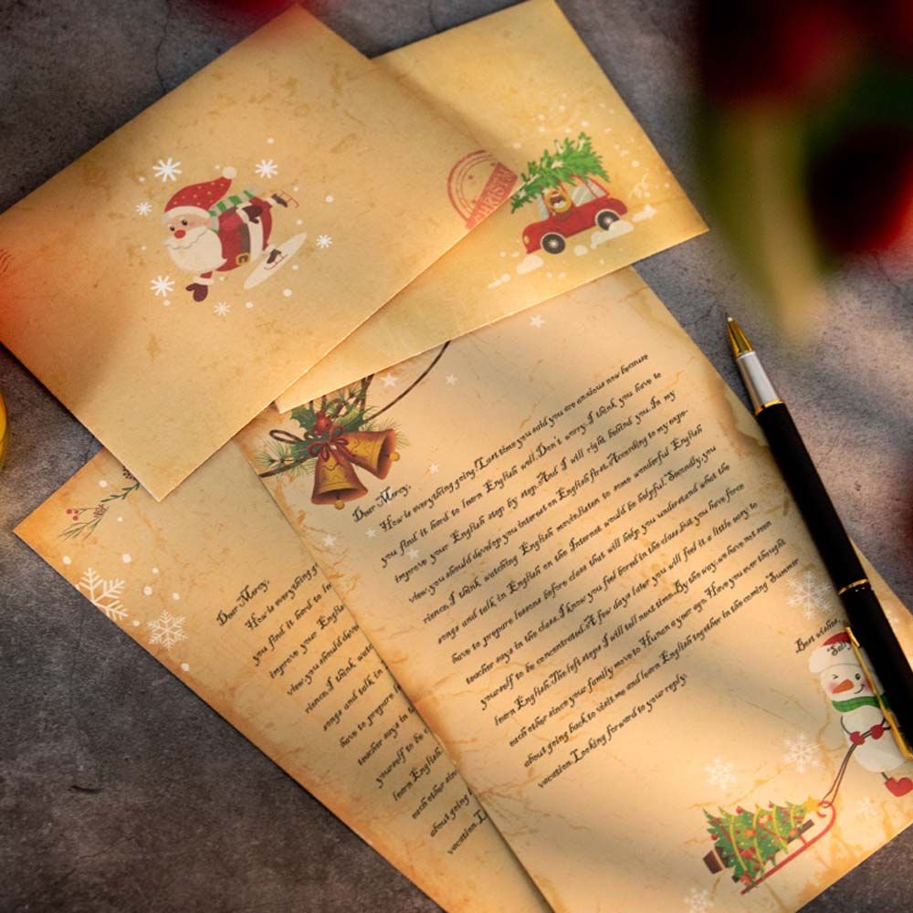DIY Vintage Santa Claus Gift I - огляд і ціна Letter Envelope Kraft