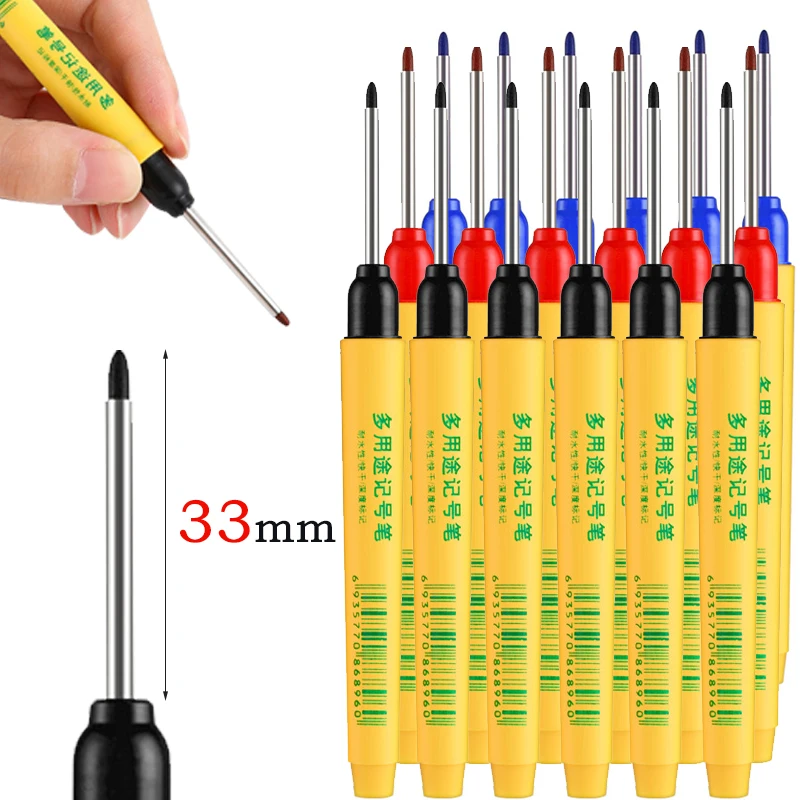 6pcs/set 33mm Red/Blue/Black L - огляд і ціна Whiteboard Marker Set