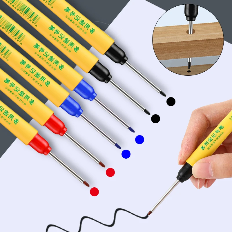 6pcs/set 33mm Red/Blue/Black L - огляд і ціна Whiteboard Marker Set