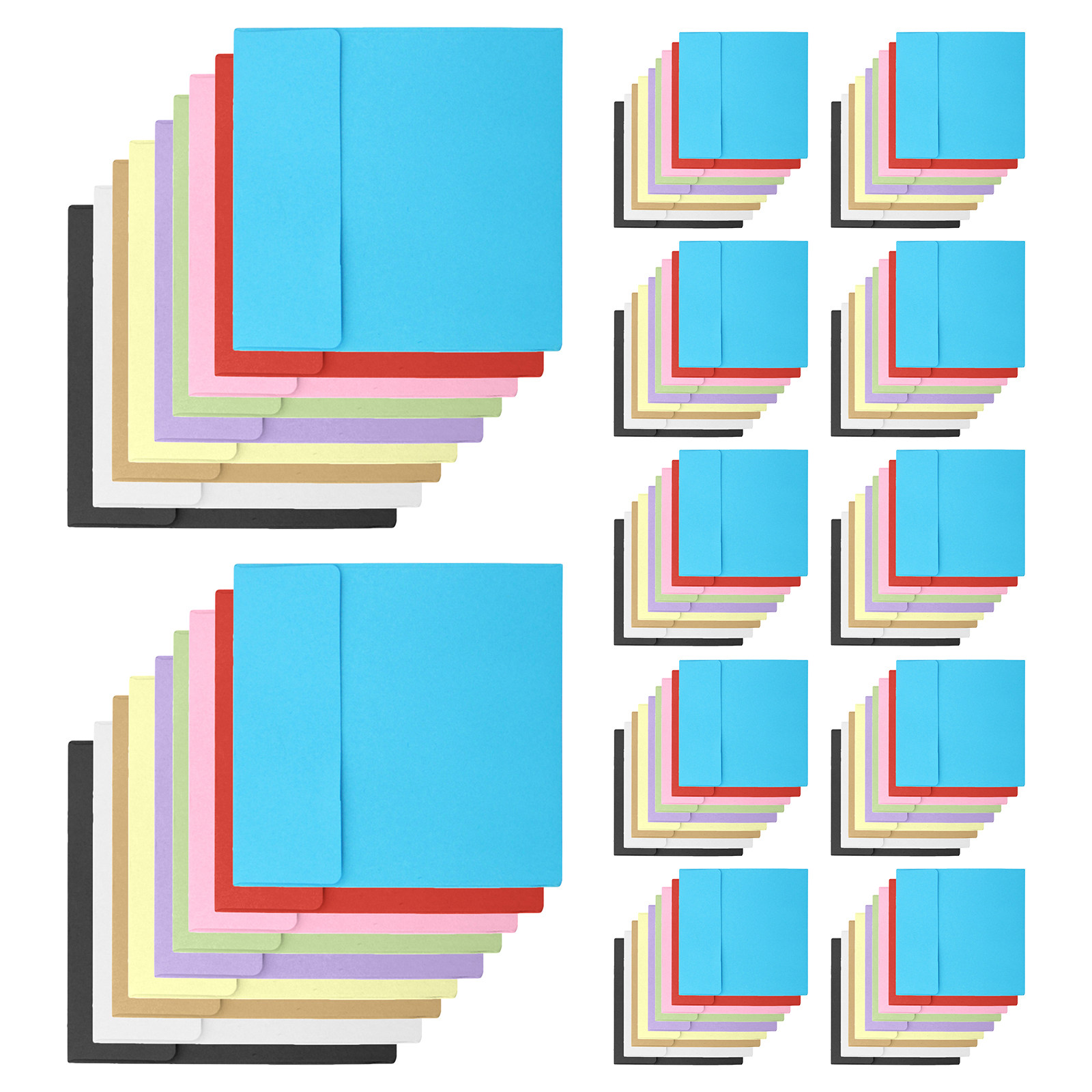 100Pcs Blank Kraft Envelopes 1 - огляд і ціна Letter Envelope Kraft