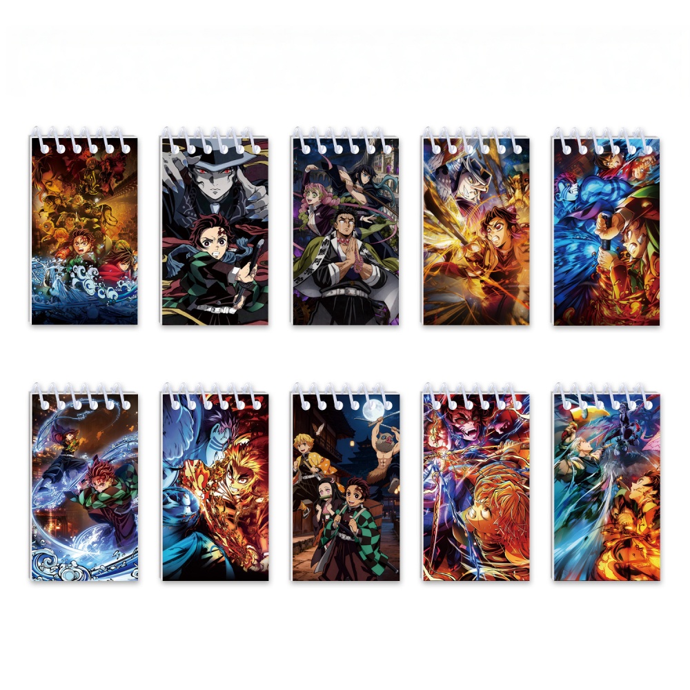10PCS Demon Slayer Notepads. S - огляд і ціна Stationery Office