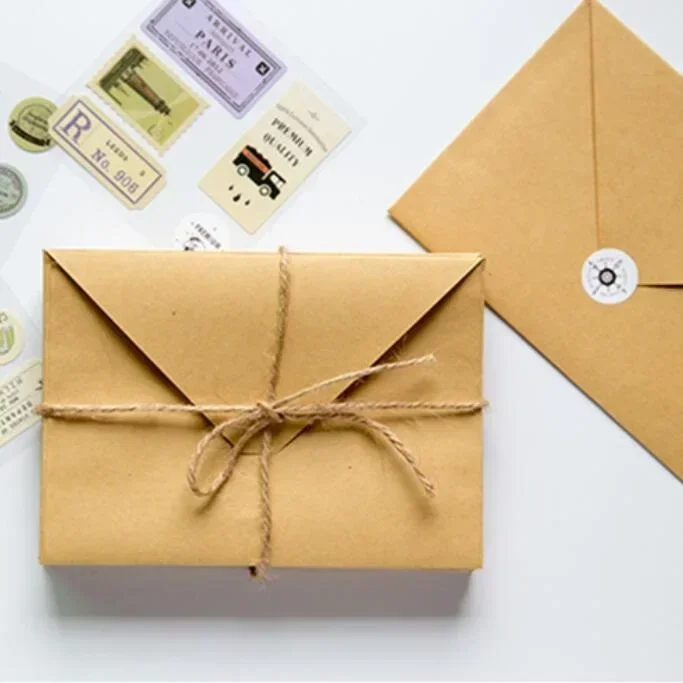 30pcs Large Triangle Fold Flap - огляд і ціна Letter Envelope Kraft