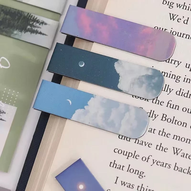 2pcs Landscape Themed Magnetic - огляд і ціна Bookmark Magnetic Clip