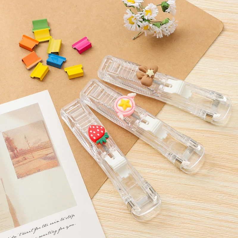 New Push Clip Stapler Staple R - огляд і ціна Binder Clip Assorted