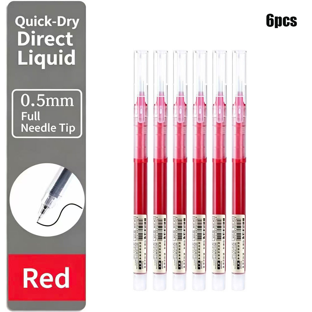 6 Pack Click Gel Pens 0.5mm Bl - огляд і ціна Gel Ink Pen Set