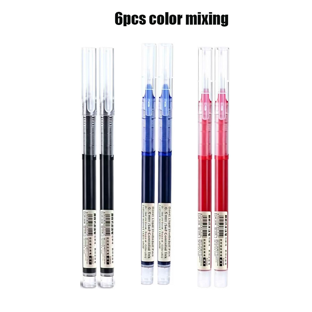 6 Pack Click Gel Pens 0.5mm Bl - огляд і ціна Gel Ink Pen Set