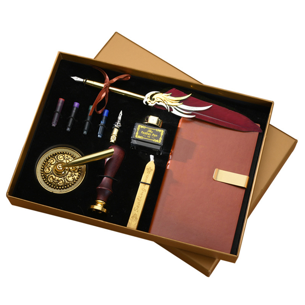 Quill Pen and Ink Set Retro Fe - огляд і ціна Wax Seal Stamp Kit