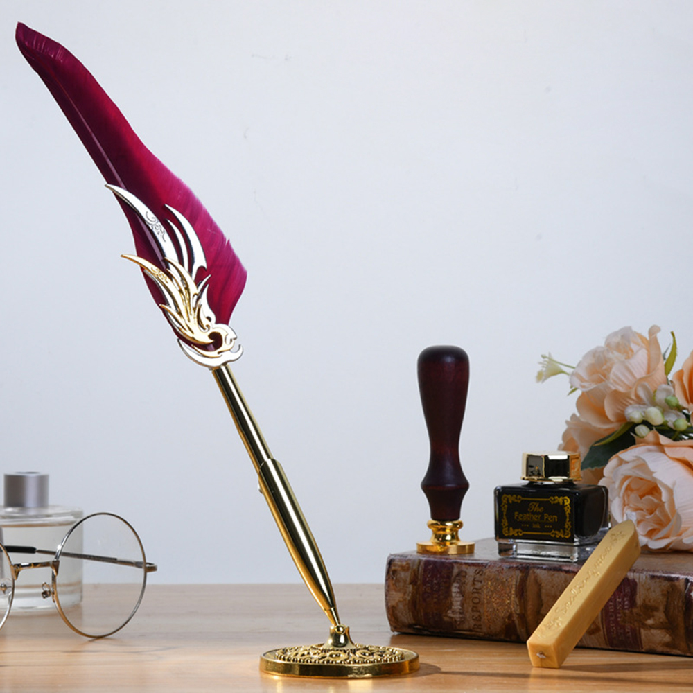 Quill Pen and Ink Set Retro Fe - огляд і ціна Wax Seal Stamp Kit
