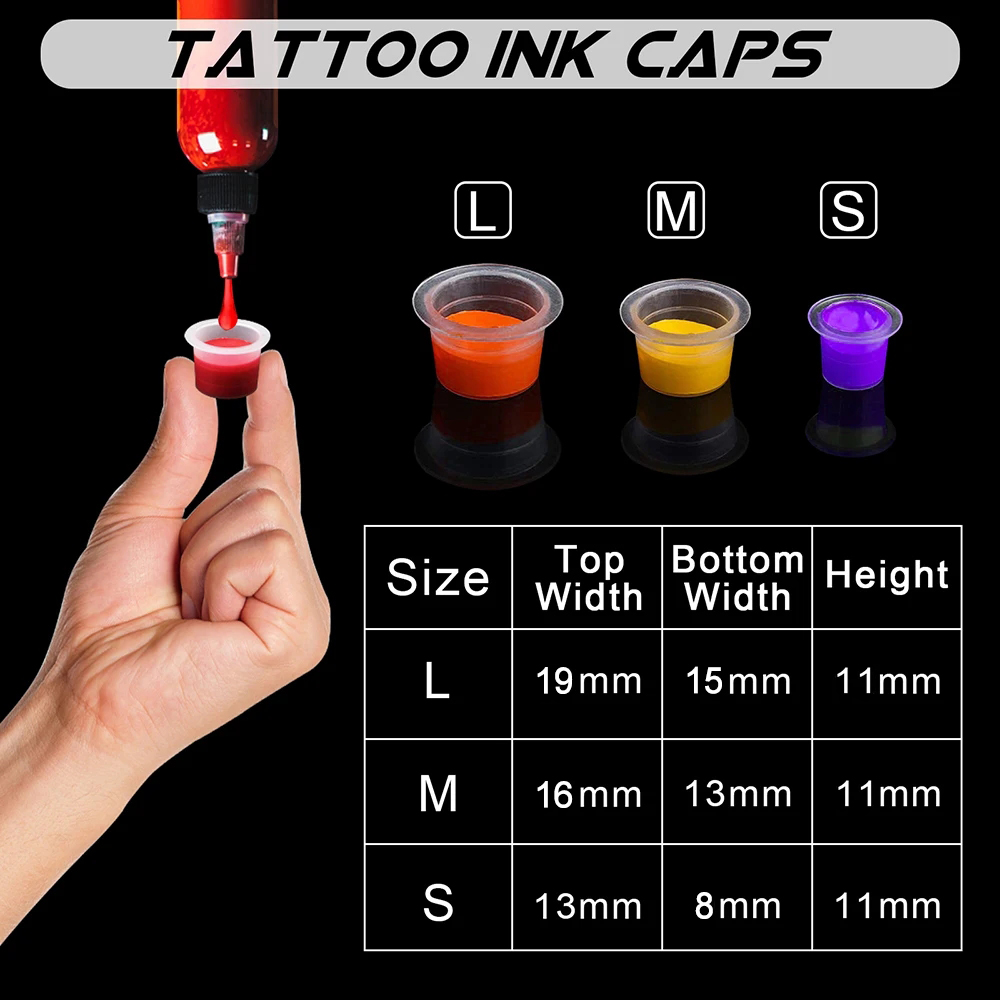 1000/100pcs Disposable Tattoo  - огляд і ціна Calligraphy Ink Bottle