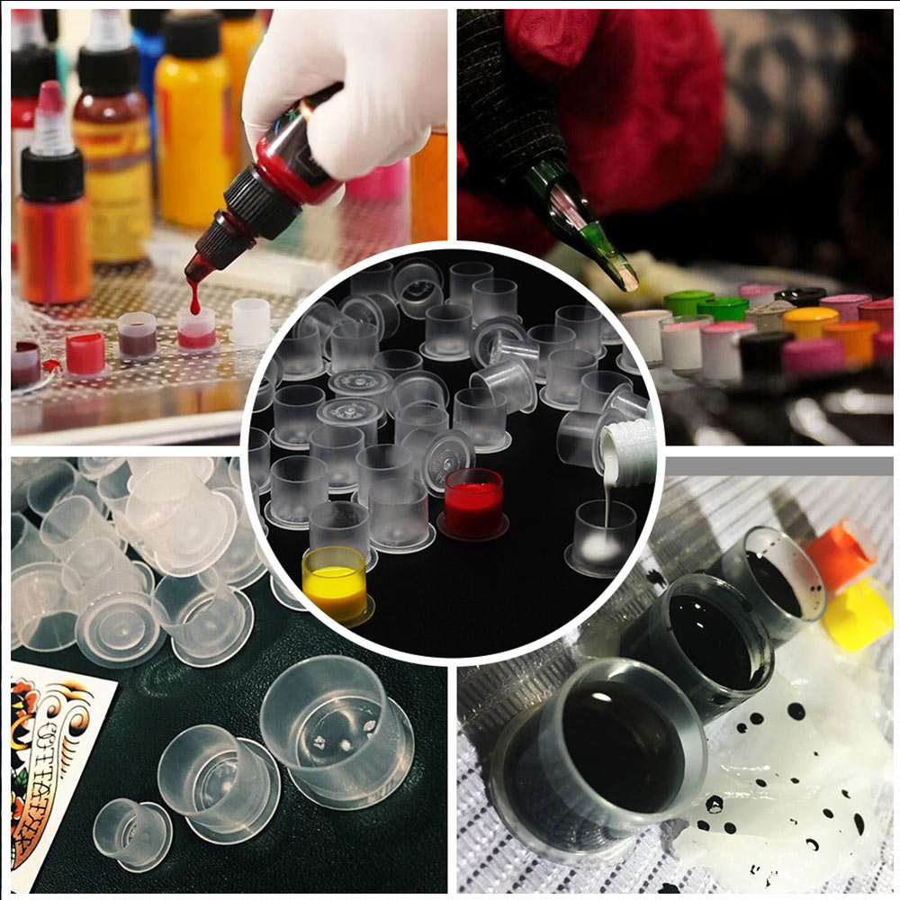 300/100pcs Tattoo Ink Cups Cap - огляд і ціна Calligraphy Ink Bottle