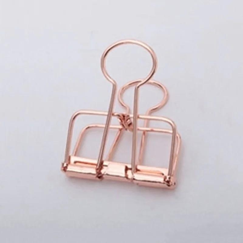 5Pcs Rose Gold Metal Binder Cl - огляд і ціна Binder Clip Assorted