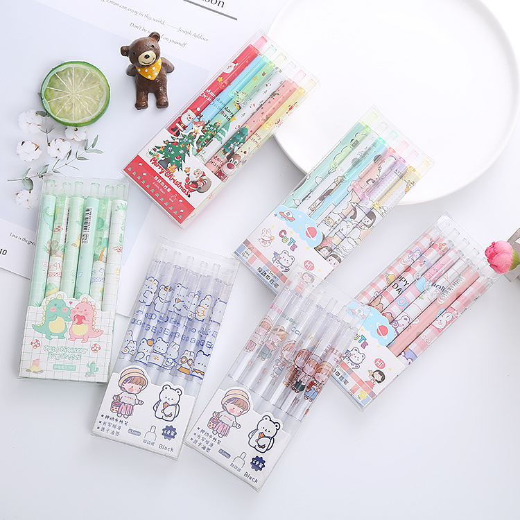 Zoecor 6pc/Lot Kawaii Gel Pen  - огляд і ціна Gel Ink Pen Set