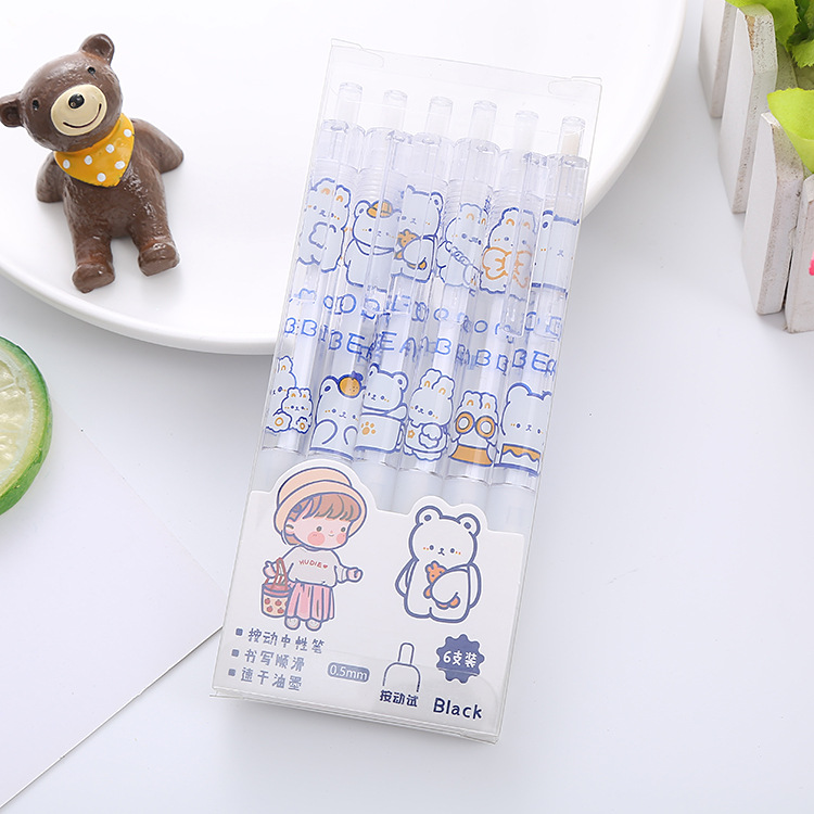 Zoecor 6pc/Lot Kawaii Gel Pen  - огляд і ціна Gel Ink Pen Set