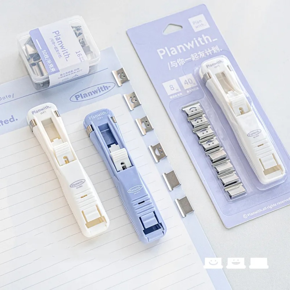 Smile Design Push Paper Clip N - огляд і ціна Binder Clip Assorted